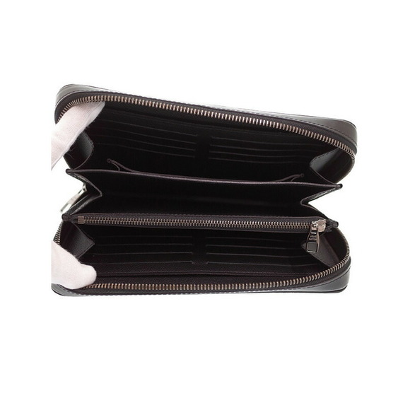 Louis Vuitton Monogram Eclipse Black Zippy Zip Around Long Wallet - Picture 3 of 5